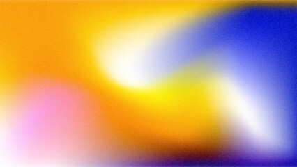 Colorful illustration with gradient blur and noise. Template for background, decoration, interior, wallpaper, poster, banner and print