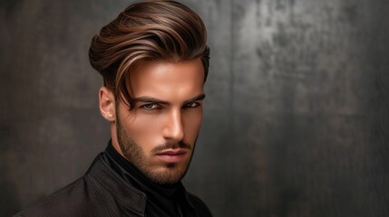 Men's classic side-swept undercut with a hard part, achieving a sharp and timeless appearance that combines traditional elements with modern trends.