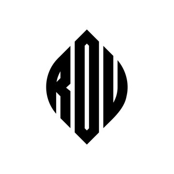 RDU circle letter logo design with circle and ellipse shape. RDU ellipse letters with typographic style. The three initials form a circle logo. RDU circle emblem abstract monogram letter mark vector.