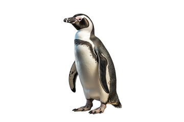 penguin isolated on white generative ai