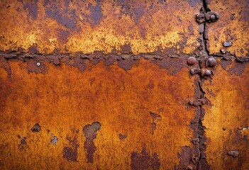 Rusty metal texture orange color, background