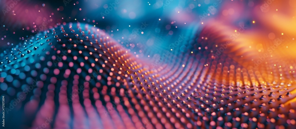 Poster dazzling abstract halftone glass texture background with a playful vibe of dotted patterns