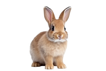 rabbit isolated on white background generative ai