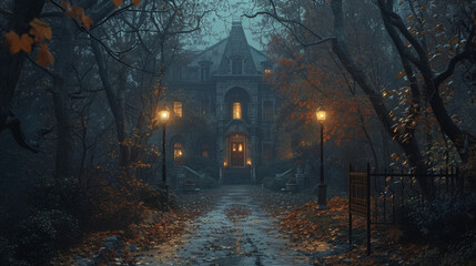 In a small town, mysterious invitations arrive for a Halloween masquerade ball at an abandoned mansion. 