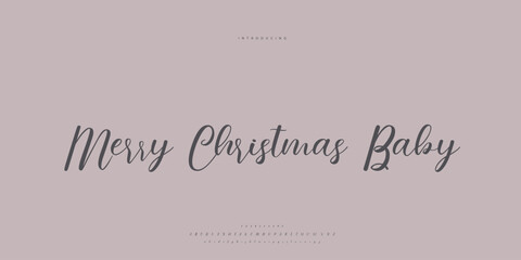 Abstract Fashion font alphabet. Minimal modern urban fonts for logo, brand etc. Typography Calligraphy typeface uppercase lowercase and number. vector illustration
