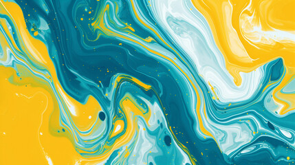 Blue, Yellow, And Green marble background vector presentation design