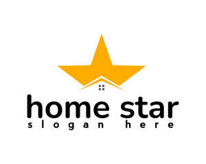 creative home star elegant logo design template