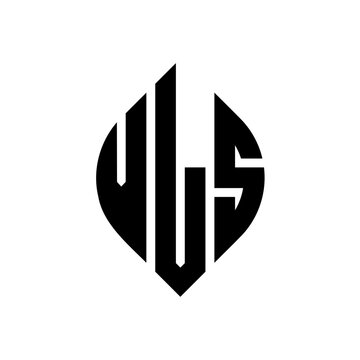 VLS circle letter logo design with circle and ellipse shape. VLS ellipse letters with typographic style. The three initials form a circle logo. VLS circle emblem abstract monogram letter mark vector.