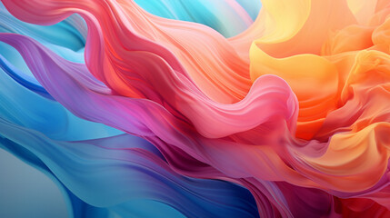 Obraz premium Colorful paint mixm with gradien