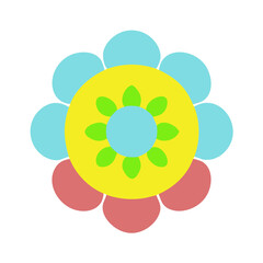 Beautiful flower shape design for various decorations.