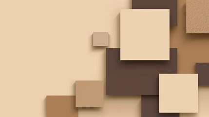 Beige, Brown, And Dark Brown abstract background vector presentation design. PowerPoint and Business background.