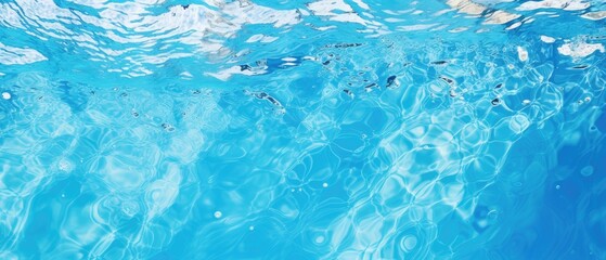 Fototapeta na wymiar Abstract background texture resembling rippled swimming pool water in shades of blue, Ai Generated.