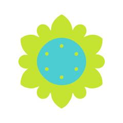 Beautiful flower shape design for various decorations.