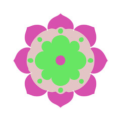 Beautiful flower shape design for various decorations.