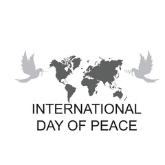 Fototapeta premium international day of peace, Sep 21 , international peace day. Illustration concept present peace world. Vector illustrate. 