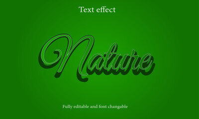 Simple and attractive editable text effect design