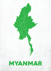 Detailed Myanmar Map