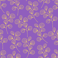 Fototapeta na wymiar Trendy exotic hand drawn flowers seamless pattern. Floral background for textile, wallpaper, banner, covers, surface, printing and home decor. Flower vector illustration.