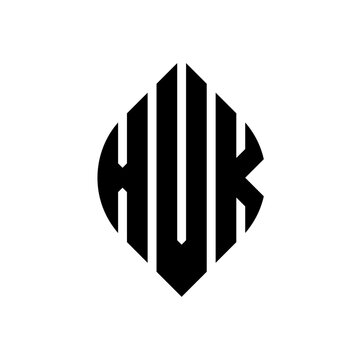 XVK circle letter logo design with circle and ellipse shape. XVK ellipse letters with typographic style. The three initials form a circle logo. XVK circle emblem abstract monogram letter mark vector.