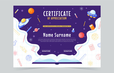 Fun Science Certificate Template for Children