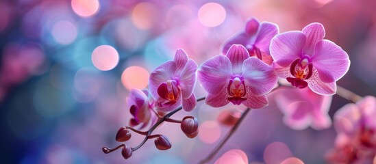 Captivating Pink Orchid Flower Blossoming in Vibrant Pink Beauty