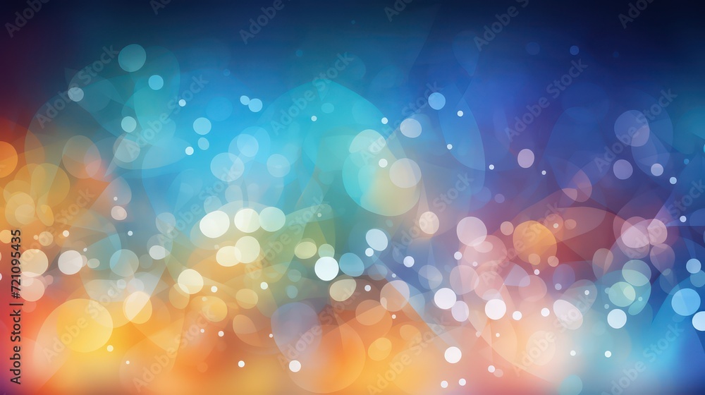 Poster abstract background with bokeh