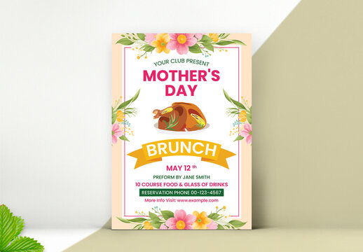 Mother's Day Brunch Event Flyer Template