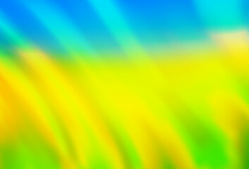 Light Blue, Yellow vector background with abstract lines.