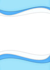 Blue Aqua Dreams A4 Water Frame, Frame A4 for adding content