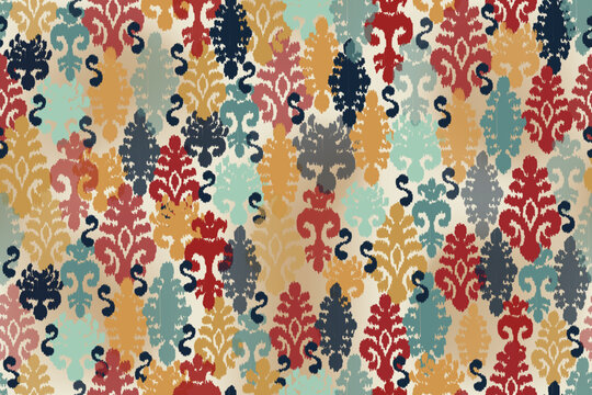 abstract cloth motif patterns, abstract ikat, abstract backgrounds, carpet motifs.
