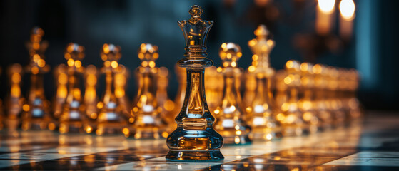 Chess Pieces in Elegant Focus