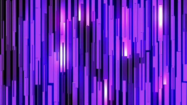 Abstract animated illustration purple lighting bars background