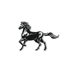 horse vector illustration design template