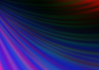 Dark Multicolor, Rainbow vector template with bent ribbons. Colorful illustration in abstract marble style with gradient. A completely new template for your business design.