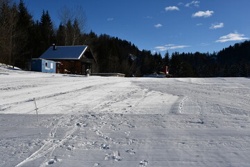 ski resort in winter