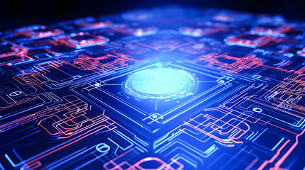 A futuristic technology background with sleek lines, glowing elements, and a view of the future, perfect for innovation, digital, and high-tech themes