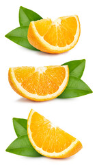 Fresh organic orange isolated