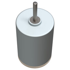 Realistic DC Motor 3D Rendering 