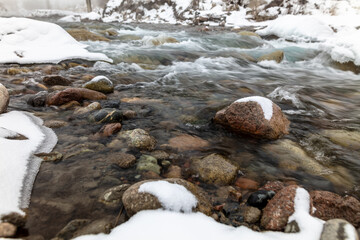river in winter