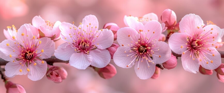 Nature Background Blossom Branch Pink Sakura, Wallpaper Pictures, Background Hd