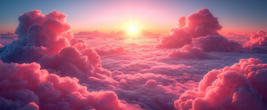 Pink Sky White Cloud Detail Sugar, Wallpaper Pictures, Background Hd