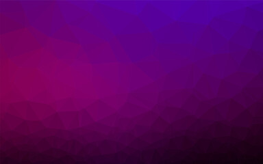 Dark Purple vector abstract polygonal layout. Colorful abstract illustration with gradient. Polygonal design for your web site.