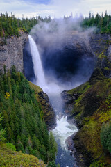 Helmcken Falls: Canada's 4th Tallest Cascade in Nature's Grandeur. Behold Helmcken Falls, plunging 141 meters—a testament to the dramatic erosion of a volcanic plateau over millennia. BC, Canada.