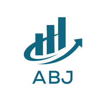 ABJ letter logo design on black background. ABJ creative initials letter logo concept. ABJ letter design.

