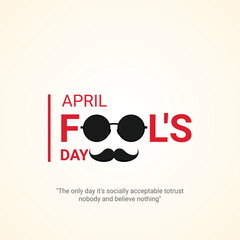 april fools day. april fools day creative ads, social media ads banner, poster 3d illustration