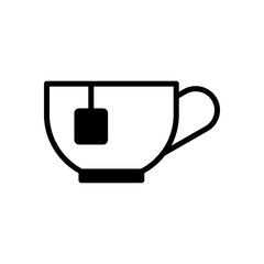 teacup icon symbol vector template