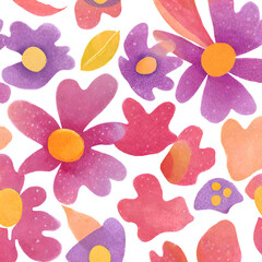 background with purple flowers