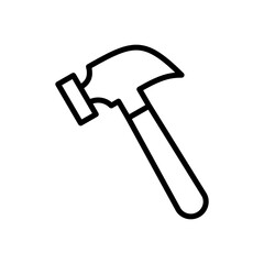 hammer icon symbol vector template