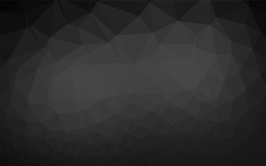 Fototapeta premium Dark Silver, Gray vector polygon abstract layout. Shining colored illustration in a Brand new style. The best triangular design for your business.