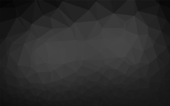 Dark Silver, Gray vector polygon abstract layout. Shining colored illustration in a Brand new style. The best triangular design for your business.